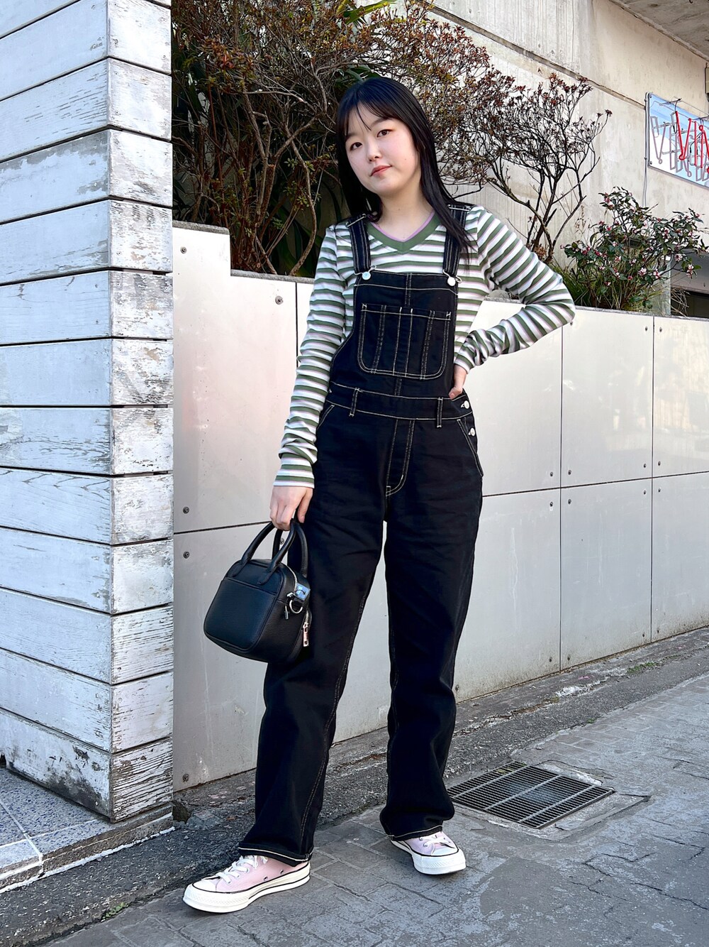 X-girl WIDE TAPERED OVERALL 黒 X-girl - X-girl WIDE TAPERED OVERALL 黒の通販 by もちもち