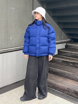 「アイテム（ダウンジャケット/コート）」を使った、高平舞菜さん（レディース・159cm）の秋コーディネート