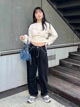 高平舞菜さん（レディース・159cm）の冬コーディネート