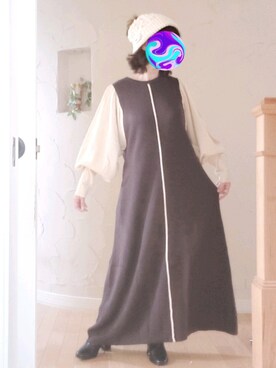 「Bou Jeloud（ブージュルード）のアイテム（ワンピース/ドレス）」を使った、Rei🌹な～なさん（レディース・154cm）の秋コーディネート