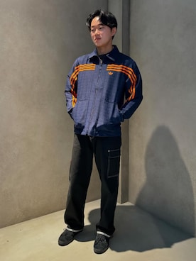「adidas（アディダス）のアイテム（ブルゾン）」を使った、hikaruさん（メンズ・169cm）の秋コーディネート