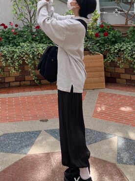 「ROTHCO（ロスコ）のアイテム（バッグ）」を使った、さきさん（レディース・169cm）の夏コーディネート