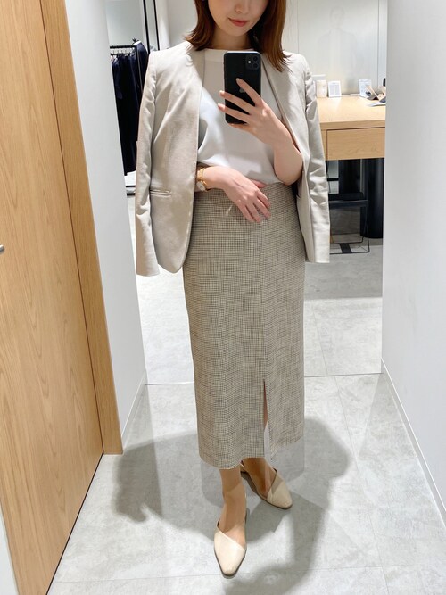 セール】＜WASHABLE＞T/Rツイルストレッチ タイトスカート