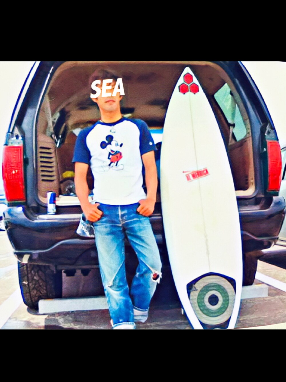 「アルメリック、al merrick、Channel Islands Surfboards、サーフィン、波乗り、海、SEA、マリンスポーツ、今日のコーデ、ファッション、ストリート系」｜「Channel Islands surfboardのアイテム（スポーツグッズ、ホワイト系）」を使った、怠惰ですけれども®︎さん（メンズ・170cm）の冬コーディネートの1枚目の写真