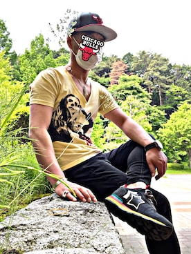 「シカゴブルズ」｜怠惰ですけれども®︎さん（メンズ・170cm）の春コーディネート