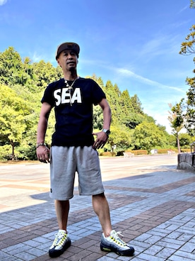 「アイテム（その他パンツ）」を使った、怠惰ですけれども®︎さん（メンズ・170cm）の夏コーディネート