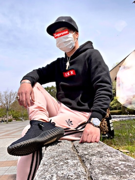 「BOXLOGO」｜怠惰ですけれども®︎さん（メンズ・170cm）の春コーディネート