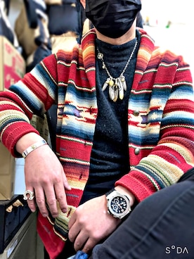 「Ralph Lauren」｜「アイテム（アクセサリー）」を使った、怠惰ですけれども®︎さん（メンズ・170cm）の冬コーディネート