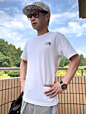 「アイテム（サングラス）」を使った、怠惰ですけれども®︎さん（メンズ・170cm）の夏コーディネート