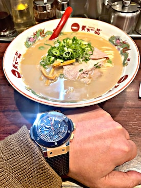 「天下一品」｜怠惰ですけれども®︎さん（メンズ・170cm）の冬コーディネート