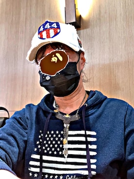 「フェザー」｜「アイテム（帽子）」を使った、怠惰ですけれども®︎さん（メンズ・170cm）の春コーディネート