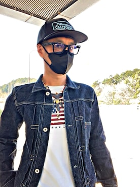 「TCB jeans（ティーシービージーンズ）のアイテム（ジャケット/アウター）」を使った、怠惰ですけれども®︎さん（メンズ・170cm）の春コーディネート