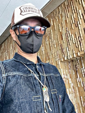 「TCB jeans（ティーシービージーンズ）のアイテム（ジャケット/アウター）」を使った、怠惰ですけれども®︎さん（メンズ・170cm）の春コーディネート
