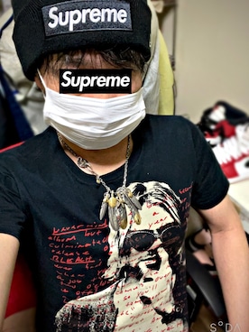 「フェザーネックレス」｜怠惰ですけれども®︎さん（メンズ・170cm）の冬コーディネート