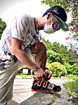 「シカゴブルズ」｜怠惰ですけれども®︎さん（メンズ・170cm）の夏コーディネート