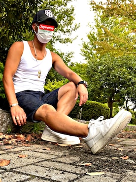 「TMT（ティーエムティー）のアイテム（パンツ）」を使った、怠惰ですけれども®︎さん（メンズ・170cm）の秋コーディネート