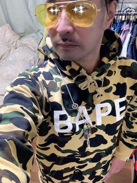 怠惰ですけれども®︎さんの（A BATHING APE | アベイシングエイプ）を使ったコーディネート