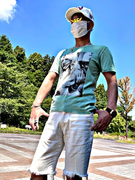 「hystericglamour」｜怠惰ですけれども®︎さん（メンズ・170cm）の夏コーディネート