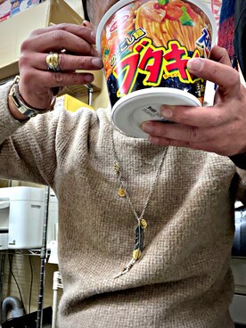 「フェザー」｜怠惰ですけれども®︎さん（メンズ・170cm）の冬コーディネート