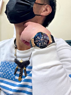 「HUBLOT（ウブロ）のアイテム」を使った、怠惰ですけれども®︎さん（メンズ・170cm）の春コーディネート