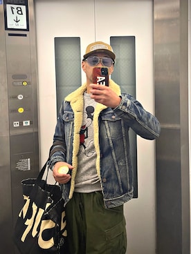 「TMT（ティーエムティー）のアイテム」を使った、怠惰ですけれども®︎さん（メンズ・170cm）の秋コーディネート