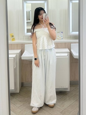 「Heather（ヘザー）のアイテム（トップス）」を使った、nae🍒さん（レディース・168cm）の春コーディネート