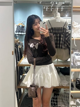「Heather（ヘザー）のアイテム」を使った、nae🍒さん（レディース・168cm）の秋コーディネート