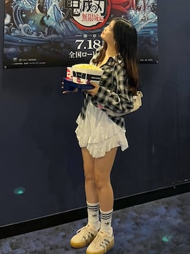 「Heather（ヘザー）のカップツキリブキャミ２　279752（キャミソール）」を使った、nae🍒さん（レディース・168cm・20代）の夏コーディネート