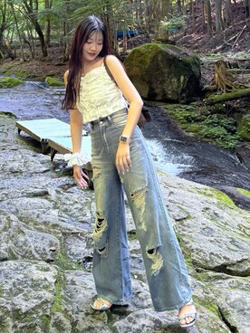 nae🍒さん（レディース・168cm）の夏コーディネート