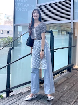 nae🍒さん（レディース・168cm）の夏コーディネート