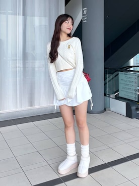 nae🍒さん（レディース・168cm）の冬コーディネート