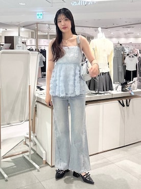 「Heather（ヘザー）のアイテム（アクセサリー）」を使った、nae🍒さん（レディース・168cm）の夏コーディネート