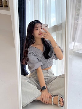 nae🍒さん（レディース・168cm）の春コーディネート