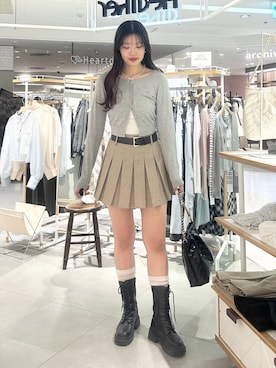 「Heather（ヘザー）のアイテム（バッグ）」を使った、nae🍒さん（レディース・168cm）の春コーディネート