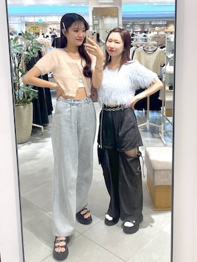 「アイテム（ヘアアクセサリー）」を使った、nae🍒さん（レディース・168cm・20代）の春コーディネート