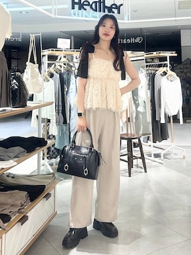 nae🍒さん（レディース・168cm）の春コーディネート