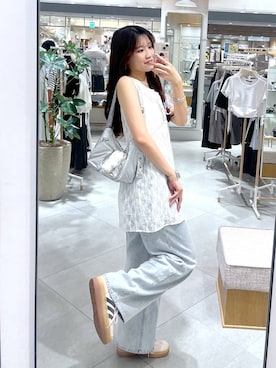 nae🍒さん（レディース・168cm）の春コーディネート