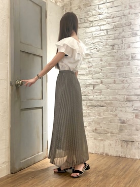 「オリエンタルトラフィック」｜「アイテム（PC・スマホグッズ/家電）」を使った、syrupさん（レディース・162cm）の夏コーディネート