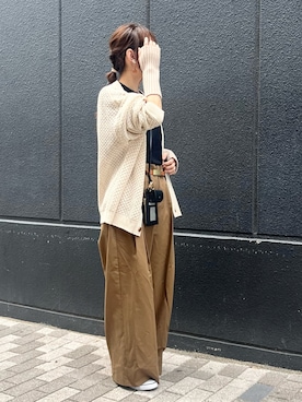 「GLOSTER（グロスター）のアイテム」を使った、syrupさん（レディース・162cm）の秋コーディネート