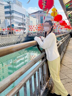 「春カラー」｜「アイテム（PC・スマホグッズ/家電）」を使った、syrupさん（レディース・162cm）の冬コーディネート