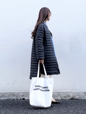「Traditional Weatherwear」｜「アイテム（PC・スマホグッズ/家電）」を使った、syrupさん（レディース・162cm）の冬コーディネート