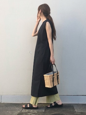 「Lattice（Lattice）のアイテム（かごバッグ）」を使った、syrupさん（レディース・162cm）の夏コーディネート