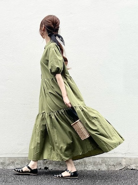 「Lattice（Lattice）のアイテム（かごバッグ）」を使った、syrupさん（レディース・162cm）の春コーディネート