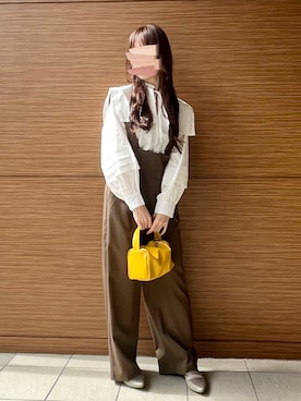 「ORiental TRaffic(ORiental TRaffic)」｜「アイテム（オールインワン・サロペット）」を使った、syrupさん（レディース・162cm）の春コーディネート