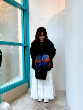 「アイテム（マフラー）」を使った、onoさん（レディース・150cm）の秋コーディネート