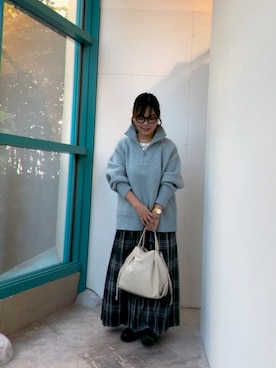 「RODE SKO（ロデスコ）のアイテム」を使った、onoさん（レディース・150cm）の秋コーディネート