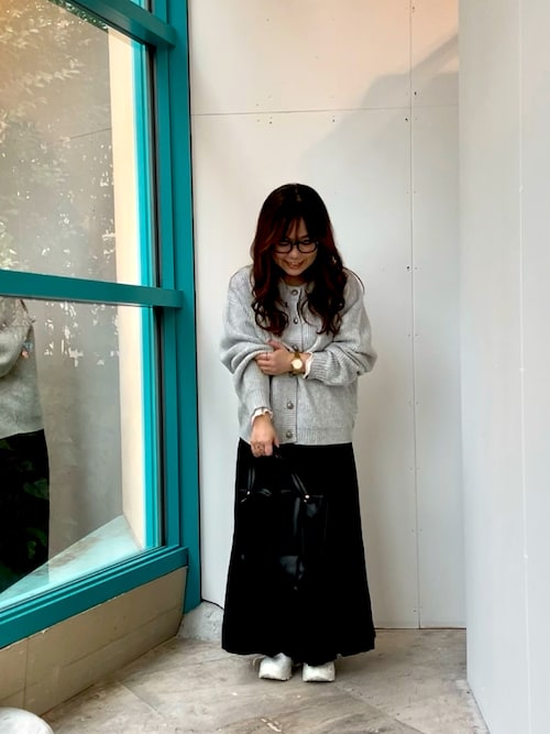 ハミルトンウール畦クルーネックカーディガン