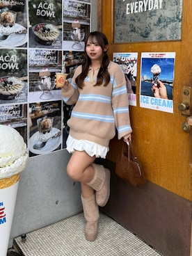 「アイテム（セットアップ）」を使った、may81oさん（レディース・153cm）の秋コーディネート