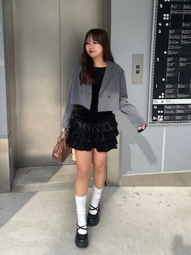 「アイテム（テーラードジャケット）」を使った、may81oさん（レディース・153cm・20代）の秋コーディネート