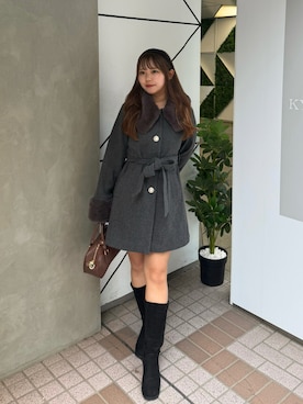 「アイテム（その他アウター）」を使った、may81oさん（レディース・153cm・20代）の秋コーディネート